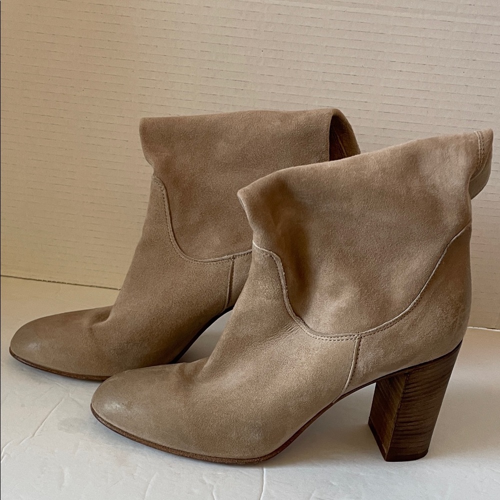 Free People Tan Suede Ankle Boots